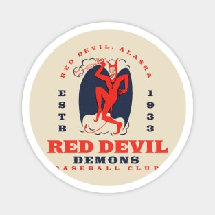 Red Devil Demons Magnet